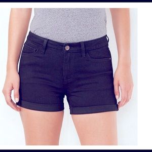 LC Cuffed Jean Shorts Size 2 Black Women’s